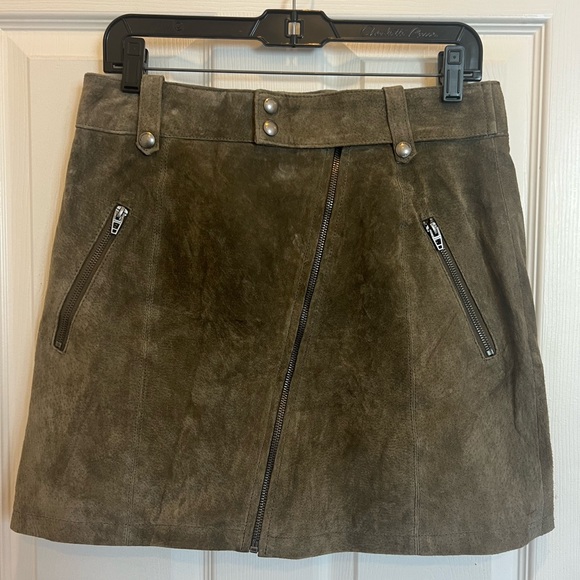 Blank NYC Dresses & Skirts - NWOT Blank NYC Suede Zip Miniskirt